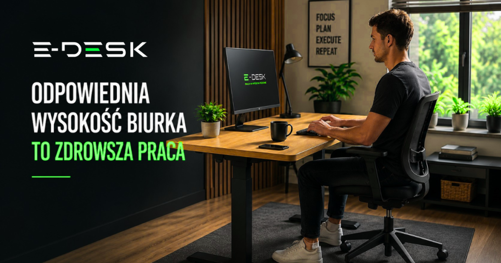 Jak dobrać wysokość biurka do swojego wzrostu? Tabela i praktyczne wskazówki
